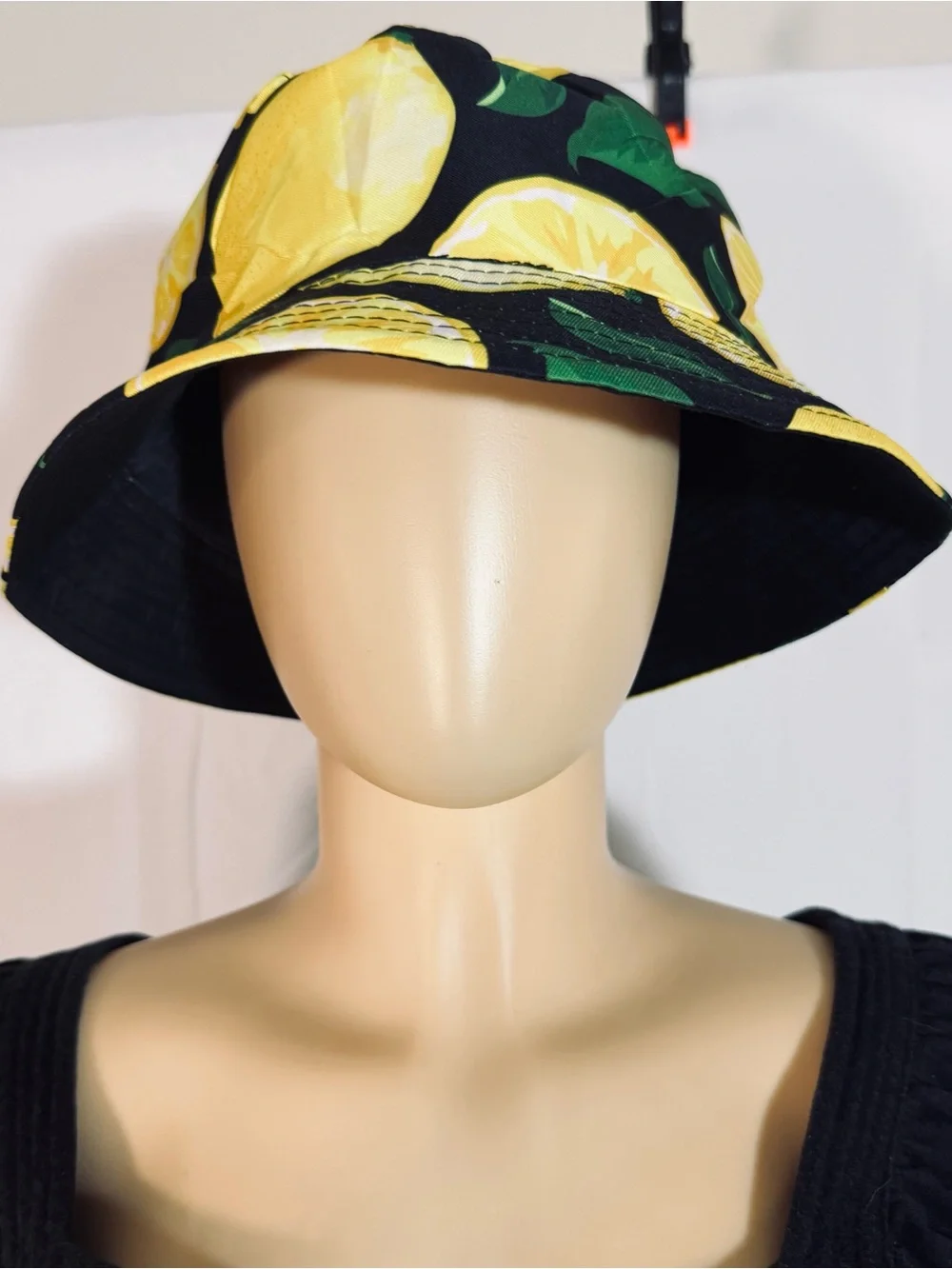 Women’s Lemon Print Bucket Hat - Yellow